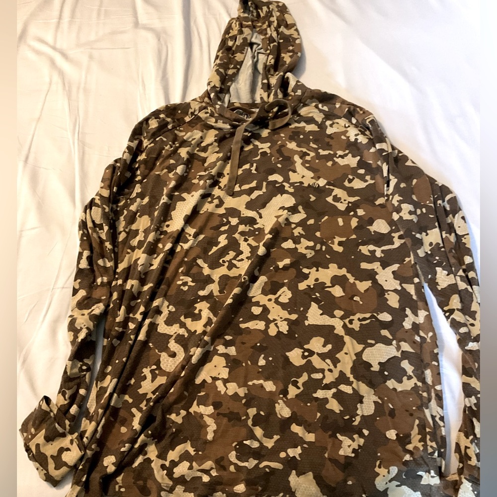 Duck Camp Bamboo Lightweight Hoodie (arid camo pattern)